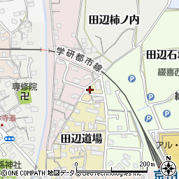 京都府京田辺市田辺道場61-7周辺の地図