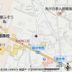 兵庫県姫路市御国野町国分寺47-2周辺の地図