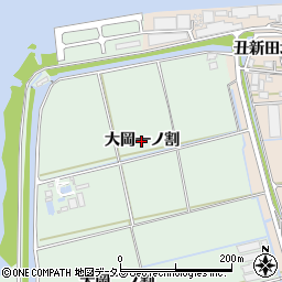 愛知県西尾市一色町細川（大岡一ノ割）周辺の地図