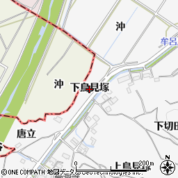 愛知県豊橋市石巻小野田町（下鳥見塚）周辺の地図