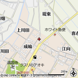 愛知県西尾市一色町味浜成輪3周辺の地図