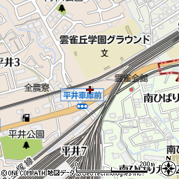 ローソン宝塚平井店周辺の地図