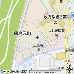 大阪府枚方市磯島元町周辺の地図