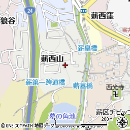 京都府京田辺市薪西山19周辺の地図