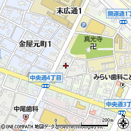 愛知県豊川市末広通周辺の地図