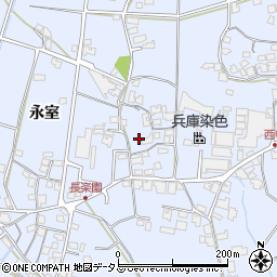 兵庫県加古川市志方町永室260周辺の地図