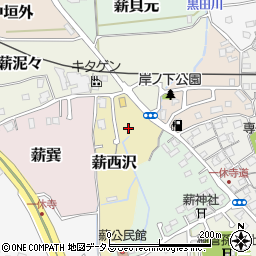 京都府京田辺市薪西沢周辺の地図