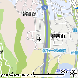 京都府京田辺市薪西山36周辺の地図