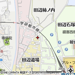 京都府京田辺市田辺道場62周辺の地図