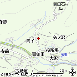 愛知県豊橋市石巻中山町向イ周辺の地図