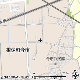 兵庫県たつの市揖保町今市周辺の地図