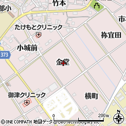 愛知県豊川市御津町広石金堂周辺の地図