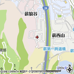 京都府京田辺市薪西山36-39周辺の地図