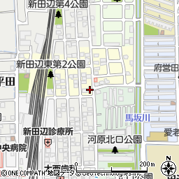 京都府京田辺市河原平田13-79周辺の地図