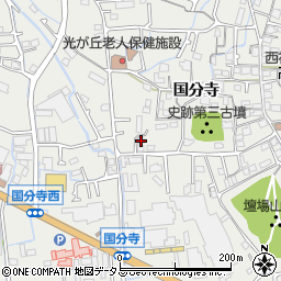 兵庫県姫路市御国野町国分寺377周辺の地図
