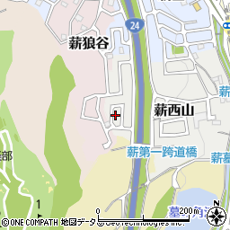 京都府京田辺市薪西山36-36周辺の地図