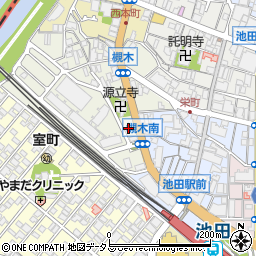 焼とり吉鳥池田店周辺の地図