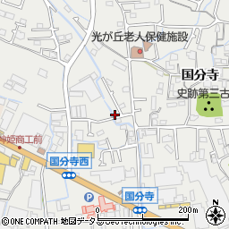 兵庫県姫路市御国野町国分寺185周辺の地図