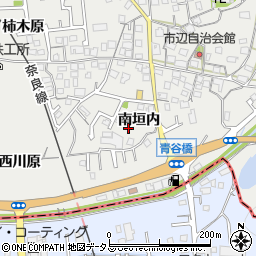 京都府城陽市市辺南垣内48周辺の地図