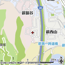 京都府京田辺市薪西山36-38周辺の地図