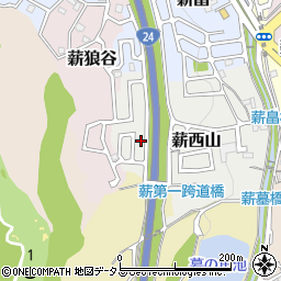 京都府京田辺市薪西山36-26周辺の地図