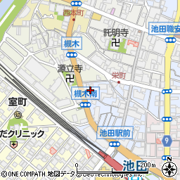 ライゼボックス池田駅前周辺の地図