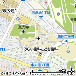 愛知県豊川市幸町周辺の地図