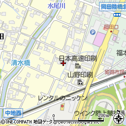 兵庫県姫路市岡田472-1周辺の地図