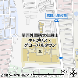 大阪府枚方市御殿山南町周辺の地図