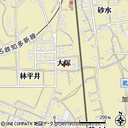 愛知県知多郡武豊町冨貴大塚周辺の地図