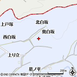京都府綴喜郡井手町多賀奥白坂周辺の地図