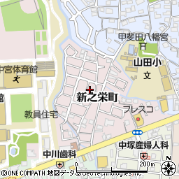 大阪府枚方市新之栄町26-5周辺の地図