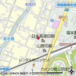 兵庫県姫路市岡田479周辺の地図