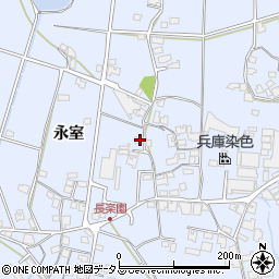 兵庫県加古川市志方町永室268周辺の地図
