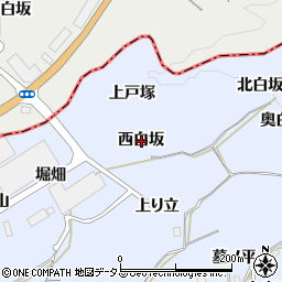京都府綴喜郡井手町多賀西白坂周辺の地図