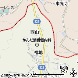 愛知県蒲郡市一色町西山4周辺の地図