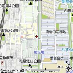 サロン・ド・モア田辺店周辺の地図