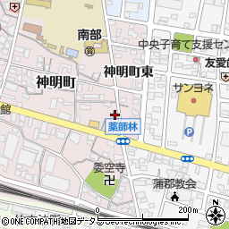 松本クリーニング店周辺の地図