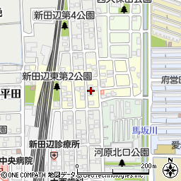 京都府京田辺市河原平田13-69周辺の地図