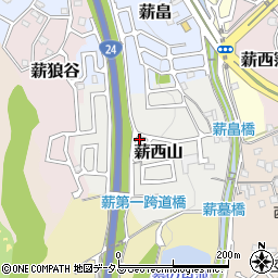 京都府京田辺市薪西山34-28周辺の地図