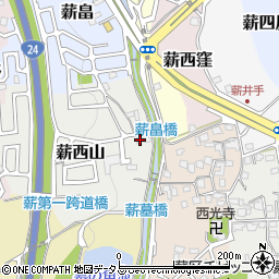 京都府京田辺市薪西山30周辺の地図