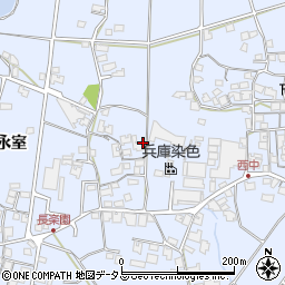 兵庫県加古川市志方町永室232周辺の地図