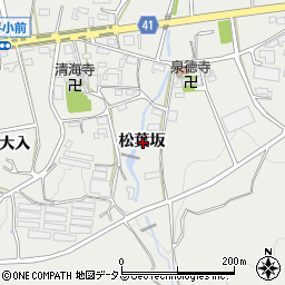愛知県西尾市吉良町津平松葉坂周辺の地図