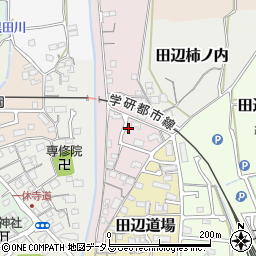 京都府京田辺市田辺稲葉周辺の地図
