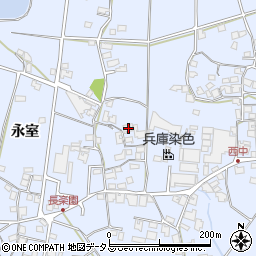 兵庫県加古川市志方町永室230周辺の地図