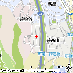 京都府京田辺市薪西山40-26周辺の地図