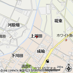 愛知県西尾市一色町味浜上川田周辺の地図