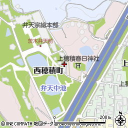 大阪府茨木市西穂積町周辺の地図