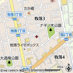 東陶機器株式会社　箕面寮周辺の地図