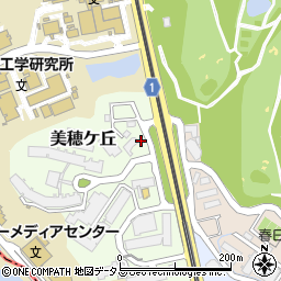 美穂ヶ丘公園周辺の地図